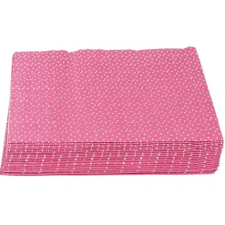 Serviette en papier rose et blanche x 20-Gifi New