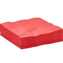 Serviette en papier rouge x50-Gifi Best
