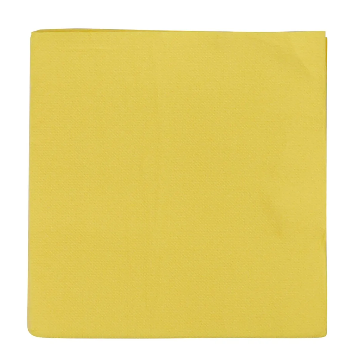 Serviette jetable 2 plis jaune canari x40-Gifi