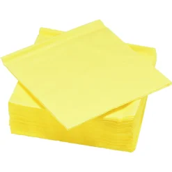 Serviette jetable 2 plis jaune canari x50-Gifi New