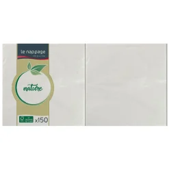 Serviette jetable blanc x150-Gifi Outlet