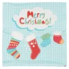 Serviette jetable design chaussettes de noël x20-Gifi Clearance