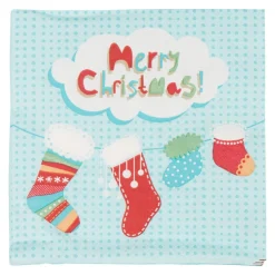 Serviette jetable design chaussettes de noël x20-Gifi Clearance