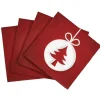 Serviette jetable motif sapin rouge et blanche x20-Gifi Sale