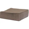 Serviette jetable 33x33 cm uni taupe x50-Gifi