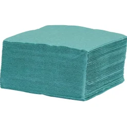 Serviette jetable 25x25 cm uni vert émeraude x40-Gifi Sale
