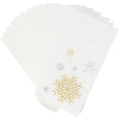 Serviette kangourou en papier motif flocon de neige x20-Gifi Sale