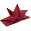 Serviette origami en papier rouge x12-Gifi Online