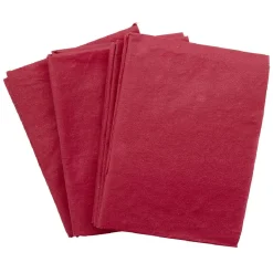 Serviette origami en papier rouge x12-Gifi Online