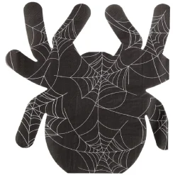 Serviette papier Halloween forme araignée noir x20-Gifi Online