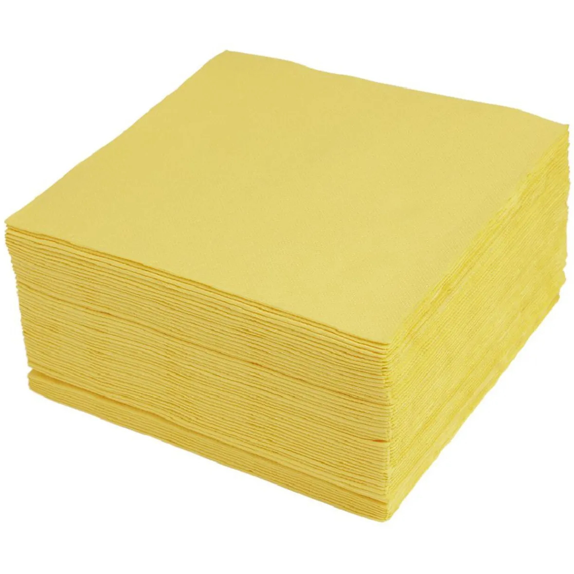 Serviette papier ouate jaune 38x38cm x50-Gifi Best