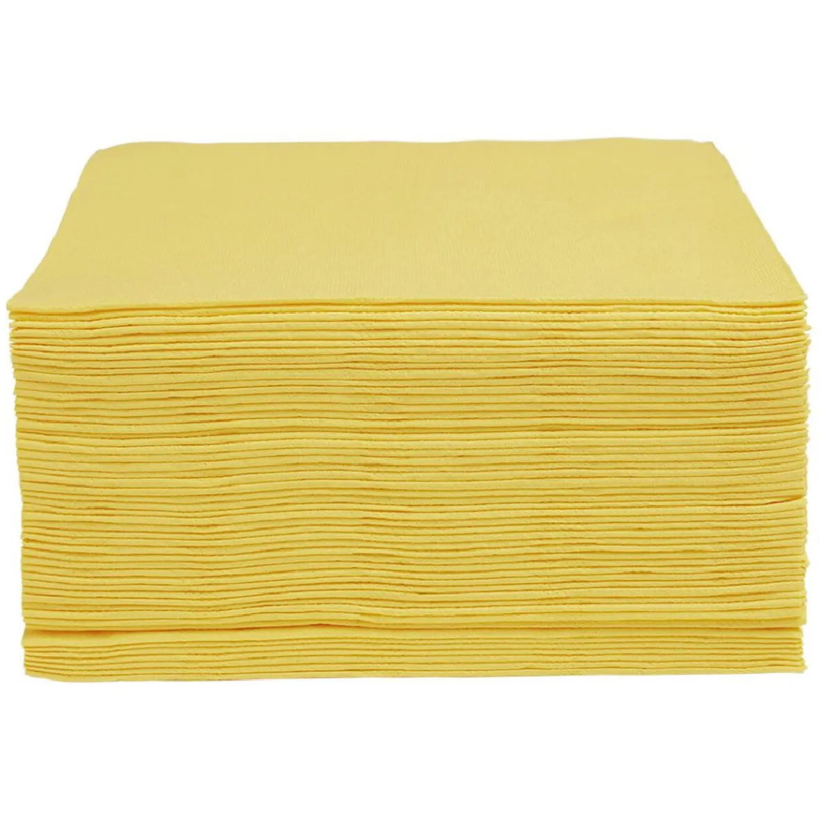 Serviette papier ouate jaune 38x38cm x50-Gifi Best