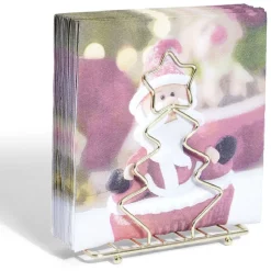 Serviette papier photoprint Père Noël 2 plis 40x40cm x20-Gifi Clearance