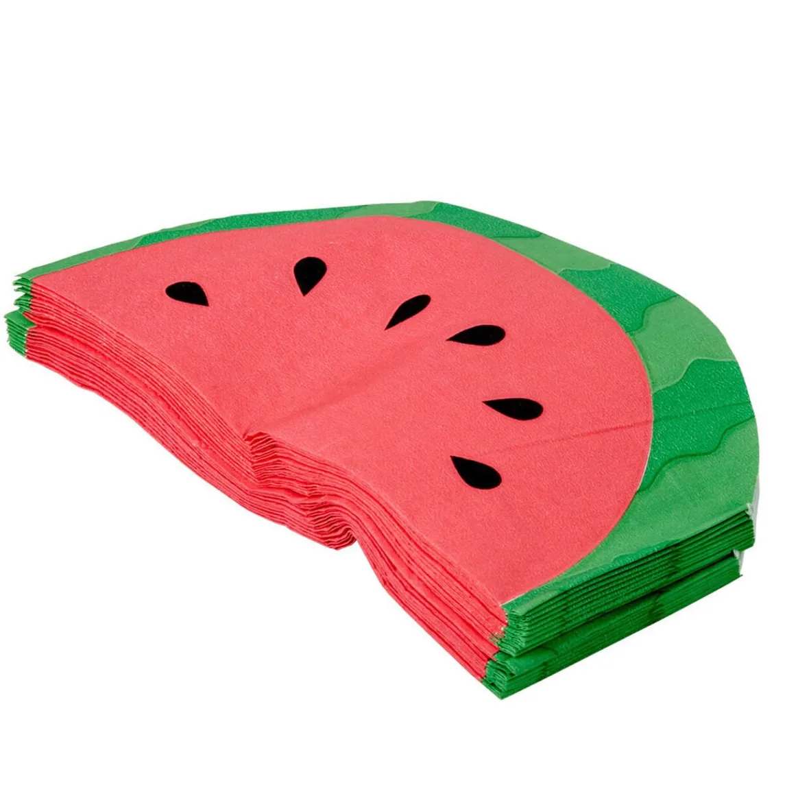 Serviette papier vert rose déco tranche de pastèque x 20-Gifi Best