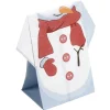 Serviette pré pliée bonhomme de neige x10-Gifi Outlet