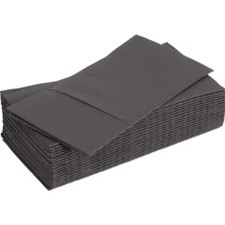 Serviette range couverts 40cm noir x20-Gifi New