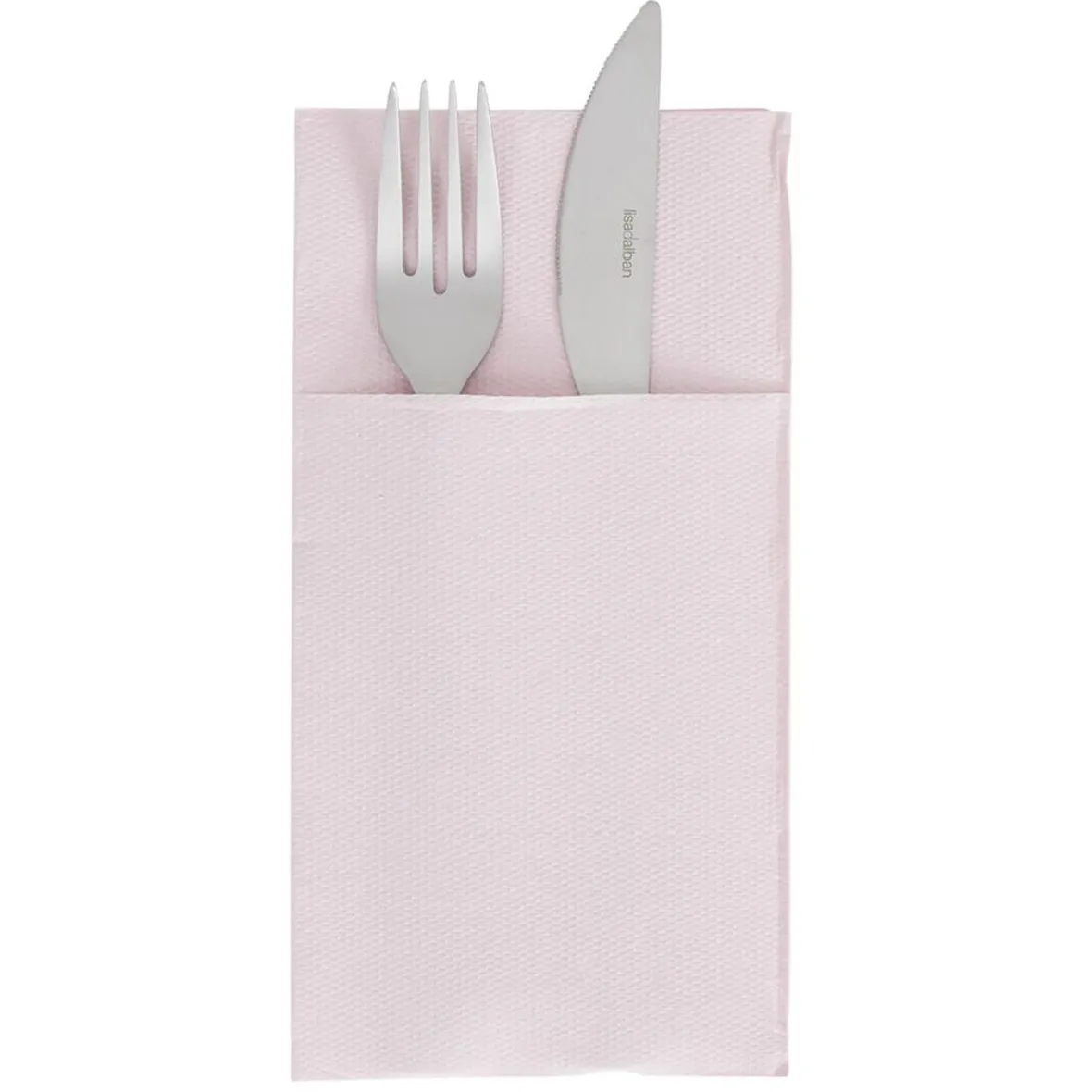 Serviette range couverts 40cm rose pâle x20-Gifi Hot