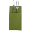 Serviette range couverts 40cm vert olive x20-Gifi New