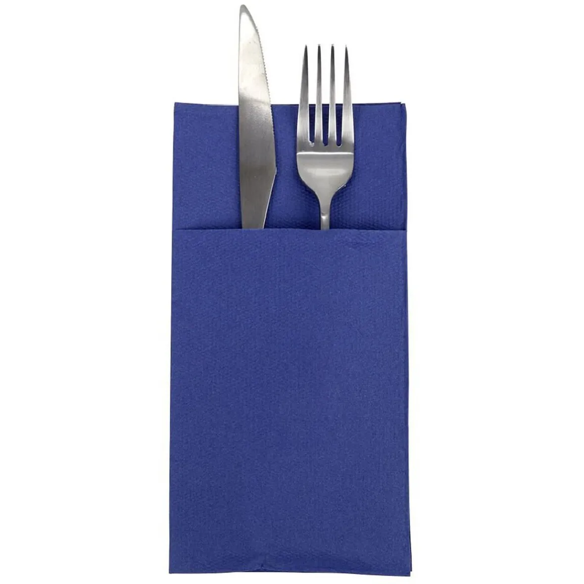 Serviette range couverts 40cm bleu nuit x20-Gifi Discount