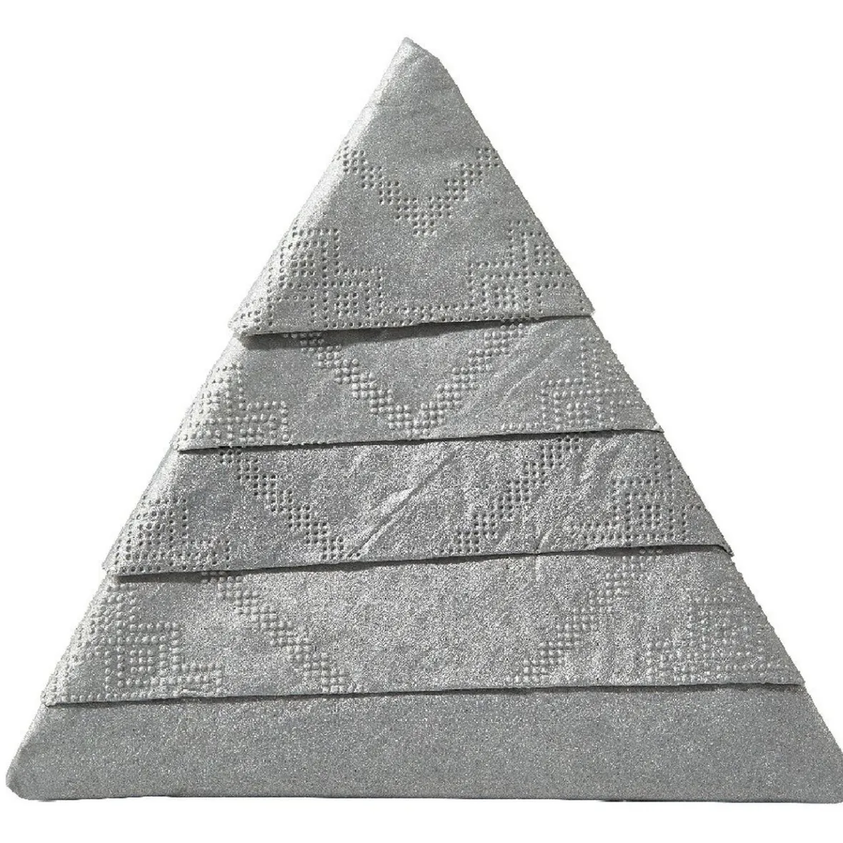 Serviettes de table pré-pliées forme sapin argentées-Gifi Outlet