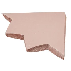 Serviettes en papier embossé forme étoile cuivre rosé x12-Gifi Best