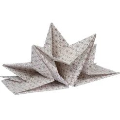 Serviettes x 12 prépliées forme graphique-Gifi Online