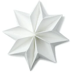 Serviettes x 10 prépliées forme flocon de neige-Gifi Discount