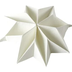 Serviettes x 10 prépliées forme flocon de neige-Gifi Discount