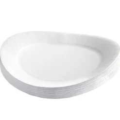 Set de 50 assiettes carton et 50 serviettes blanches-Gifi Best