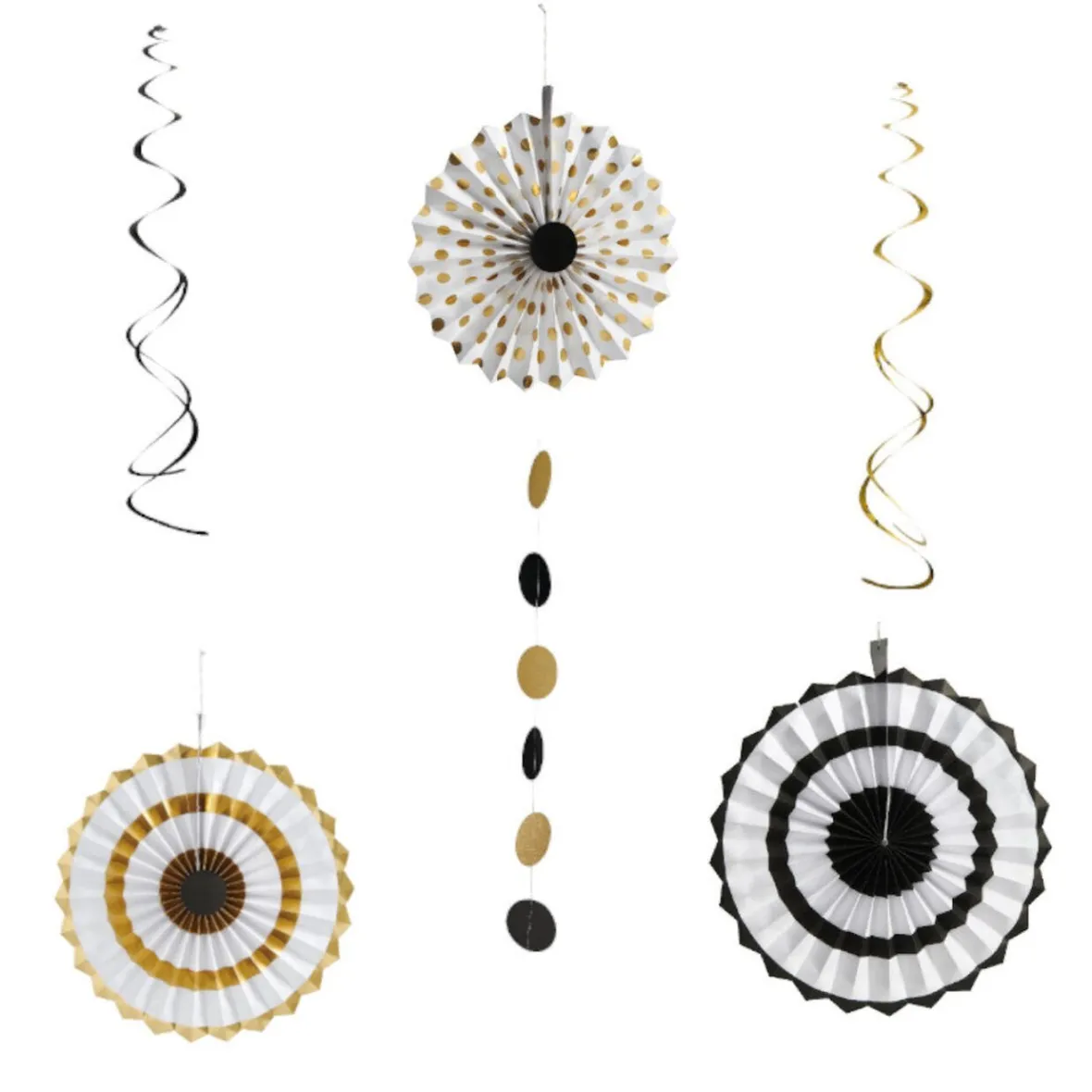 Set de décoration de salle noir doré-Gifi Sale