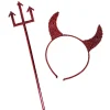 Set de diablesse fourche et cornes à paillettes-Gifi Outlet
