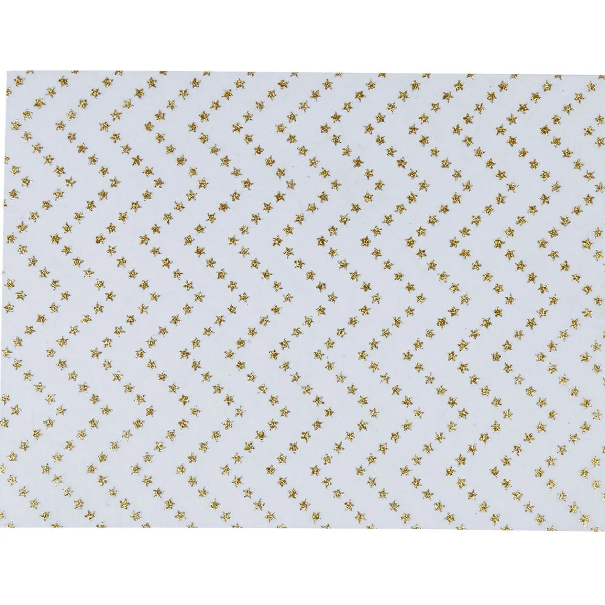 Set de table blanc décor chevrons dorés x8-Gifi