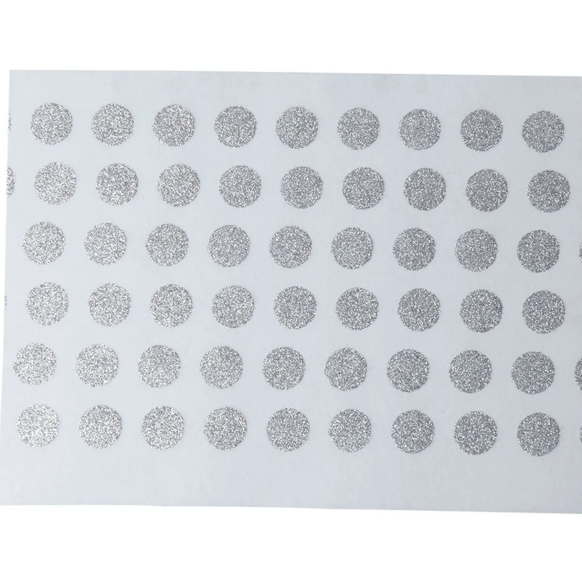 Set de table blanc décor pois argentés x8-Gifi New