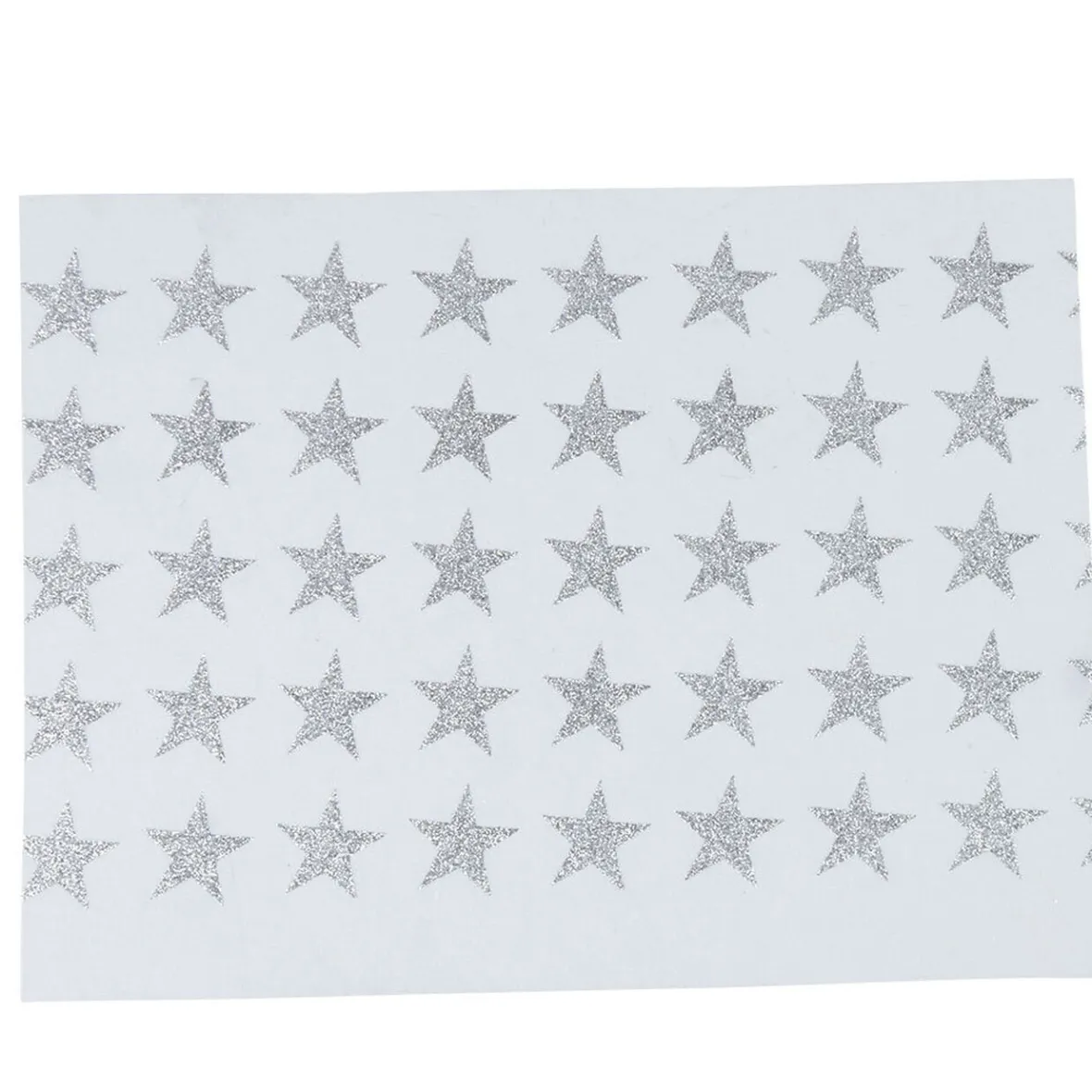Set de table blanc décor étoiles argentées x8-Gifi Online