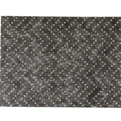 Set de table noir décor chevrons dorés x8-Gifi New