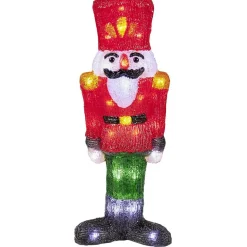 Soldat casse-noisette lumineux acrylique H40cm 40 LED blanc chaud-Gifi Best