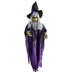 Sorcière animée Halloween H183cm-Gifi