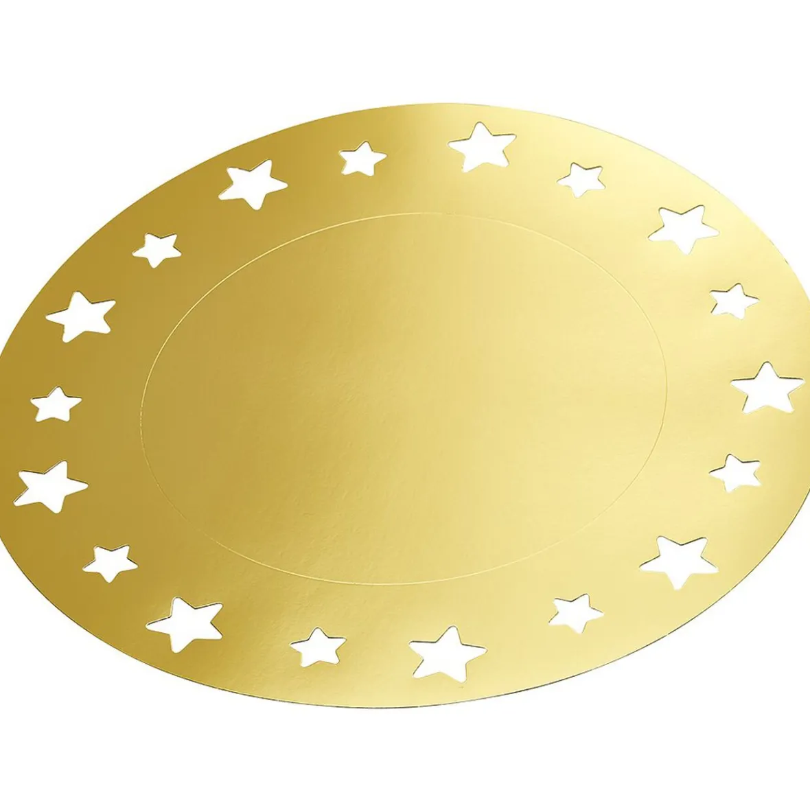 Sous-assiette dorée décor étoiles x4-Gifi Clearance