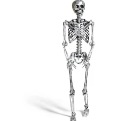 Squelette articulé Halloween H150cm plastique argenté-Gifi Clearance