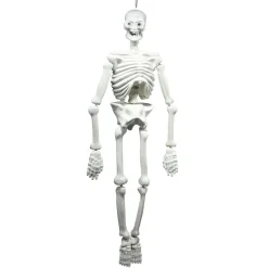 Squelette 3D géant à suspendre blanc Halloween-Gifi Hot