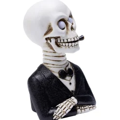 Squelette gentleman Halloween LED polyrésine noir et blanc-Gifi Sale