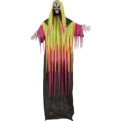 Squelette sonore et lumineux à LED décoration Halloween néon-Gifi Clearance