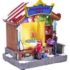 Stand de jeux de fête foraine animé lumineux musical Village de Noël-Gifi Discount