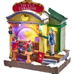 Stand de jeux de fête foraine animé lumineux musical Village de Noël-Gifi Discount