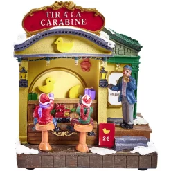 Stand de jeux de fête foraine animé lumineux musical Village de Noël-Gifi Discount