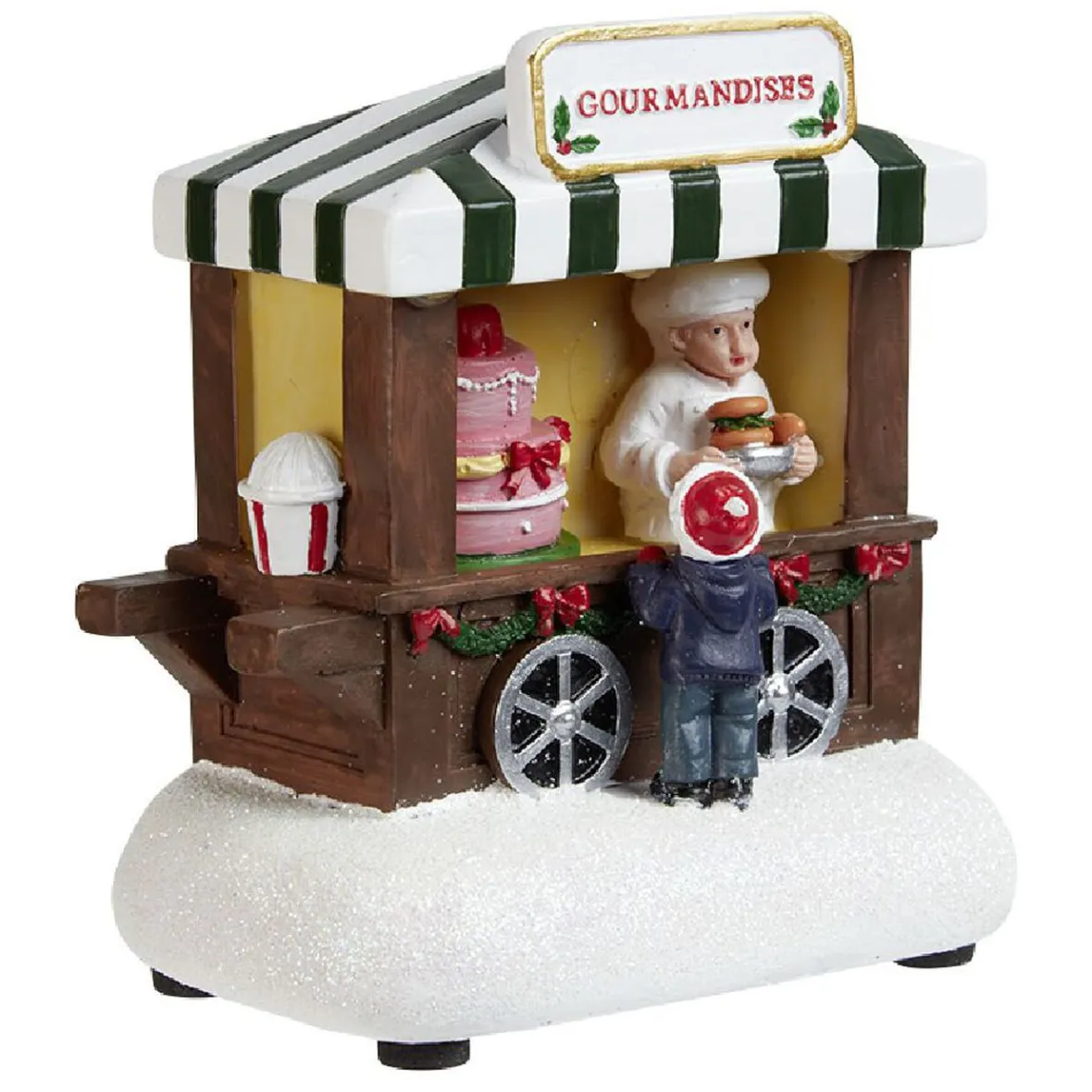 Stand vente de gourmandises lumineux Village de Noël-Gifi Best