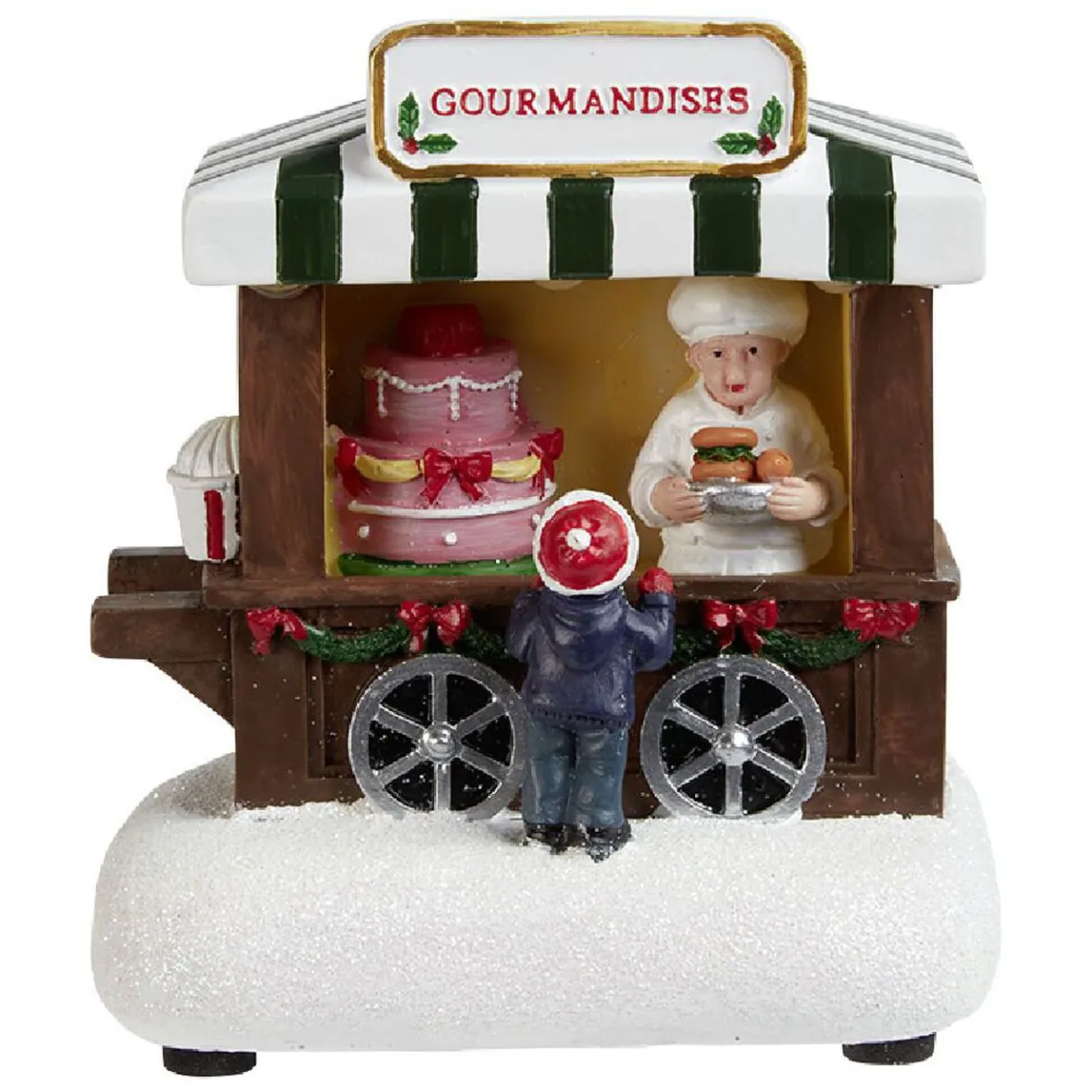 Stand vente de gourmandises lumineux Village de Noël-Gifi Best