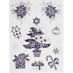 Sticker de fenêtre électrostatique Noël-Gifi New