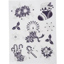 Sticker de fenêtre électrostatique Noël-Gifi New