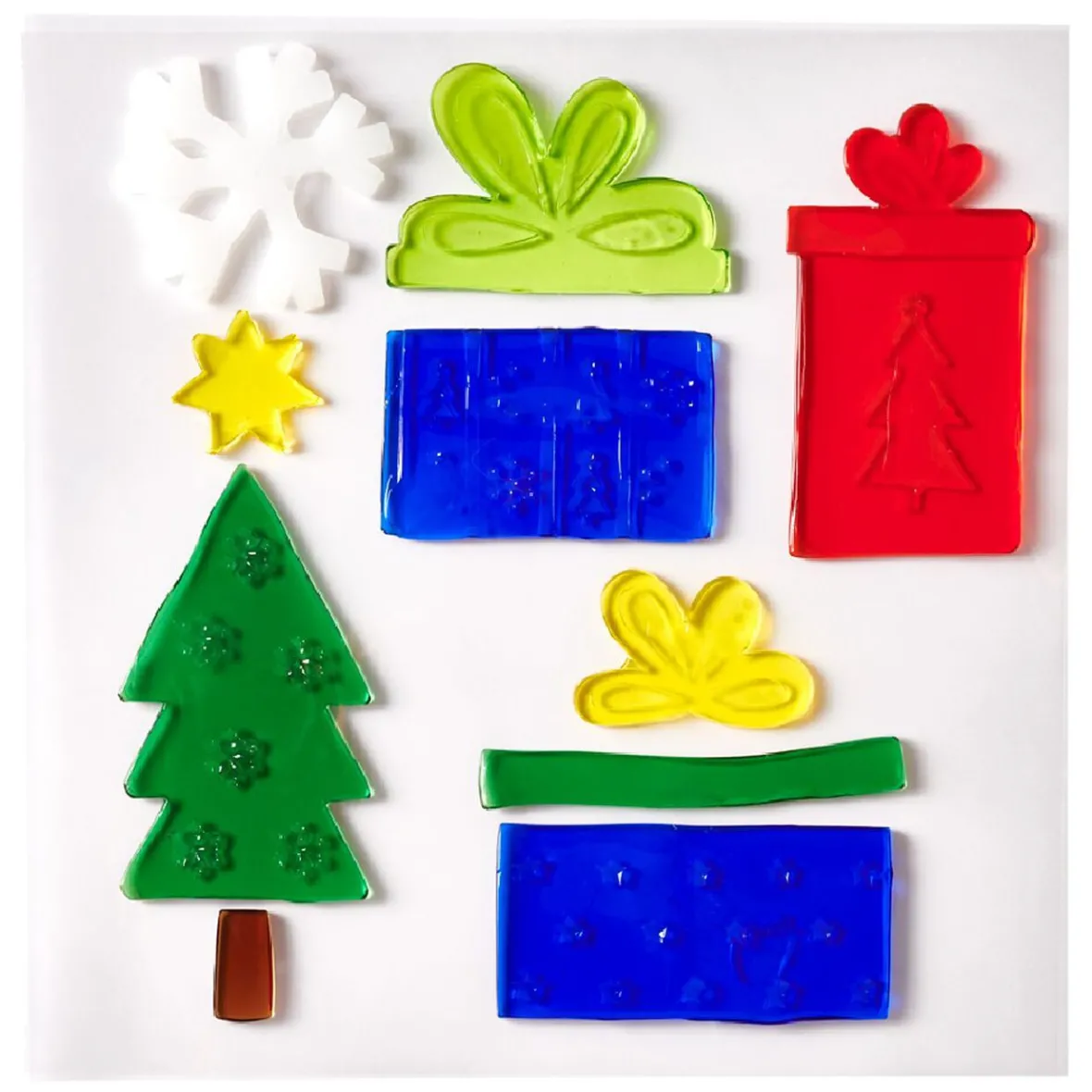 Sticker gel cadeau de Noël pour fenêtre-Gifi Discount